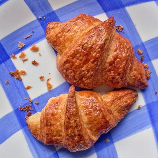 Homemade croissants