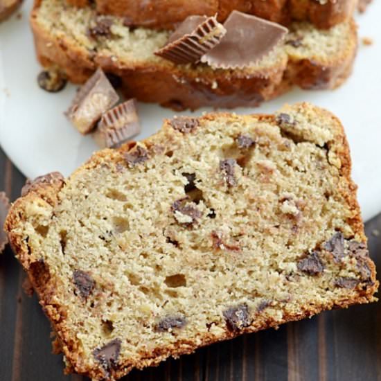 Reese’s Cup PB Banana Bread