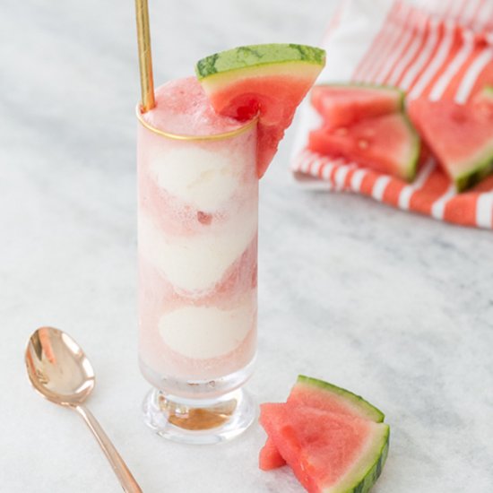 Cold Pressed Watermelon Soda Floats