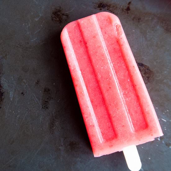 Strawberry Pineapple Ice Pops