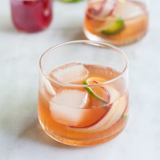 Rhubarb Old Fashioned Cocktail