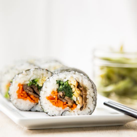 Korean Sushi – Seaweed Rice Roll