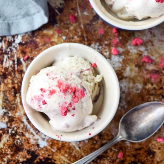 Raspberry Fudge Swirl Ice Cream