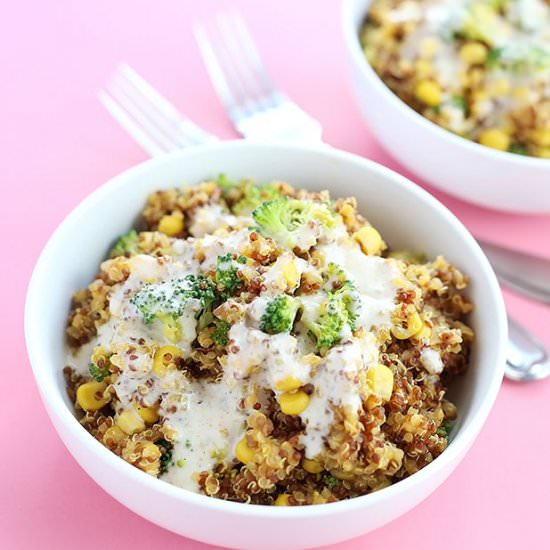 Easy Spicy Quinoa Bowl