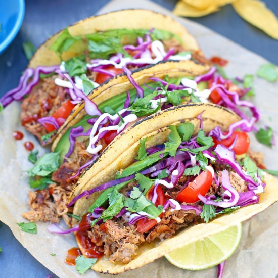 Smoked BBQ Pulled Pork Tacos