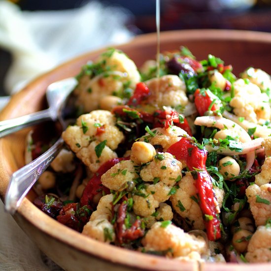 Cauliflower and Chickpea Salad