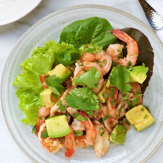 Shrimp, Crab and Avocado Salad