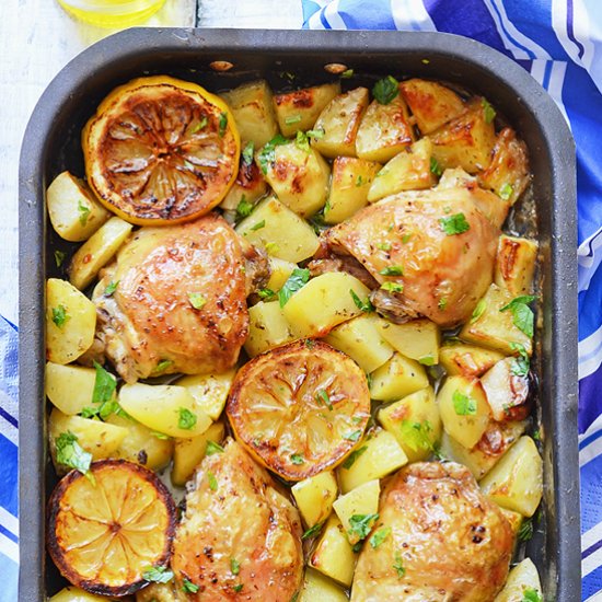 Greek Chicken Sheet Pan Dinner