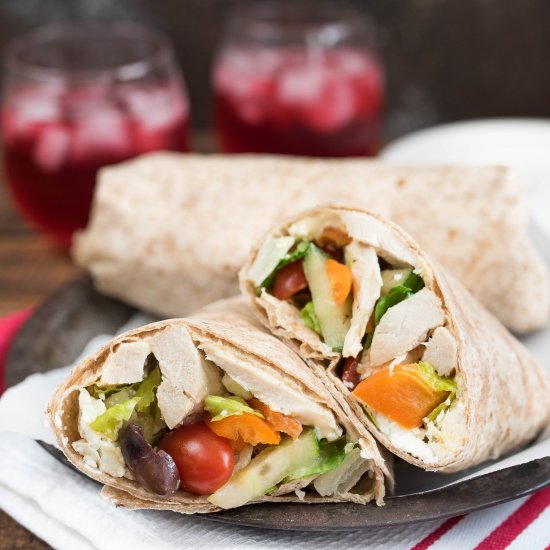 Mediterranean Chicken Wrap