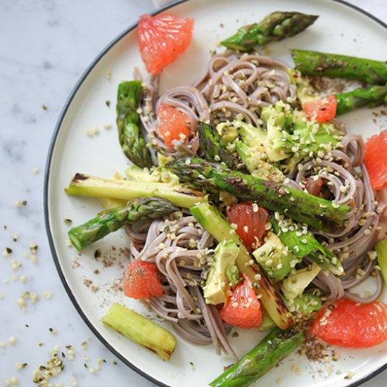 Roasted Asparagus Salad with Grapefruit