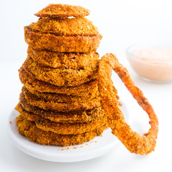 Cajun Onion Rings (Paleo, Low Carb)