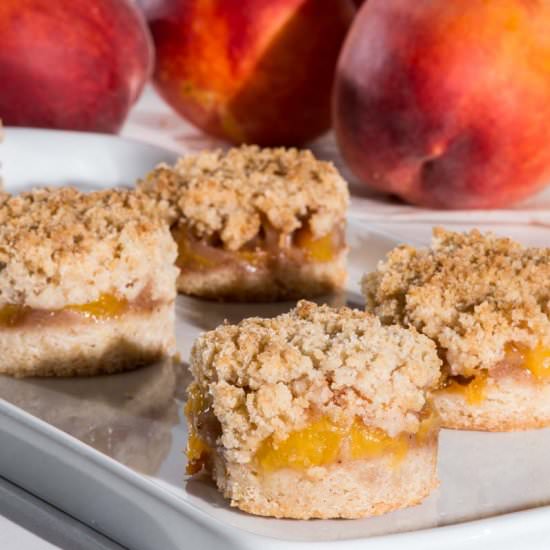 Peach Crumble Bars