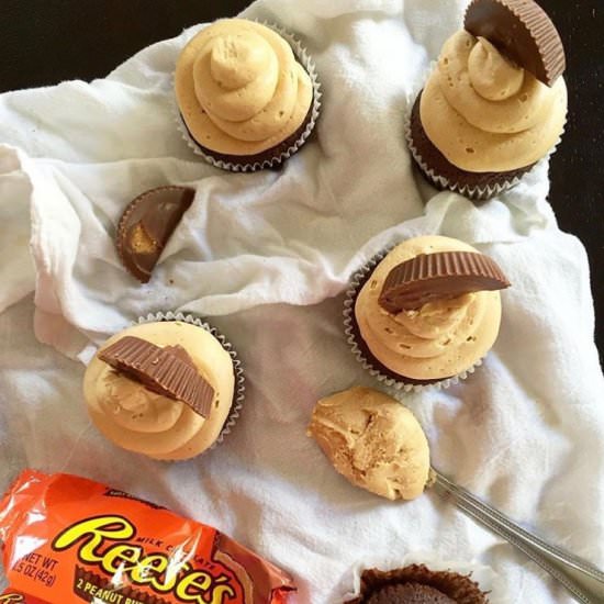 Peanut Butter Brownie Cupcakes (GF)