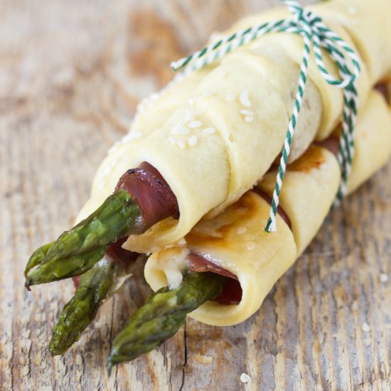 Shortcrust Pastry-Wrapped Asparagus