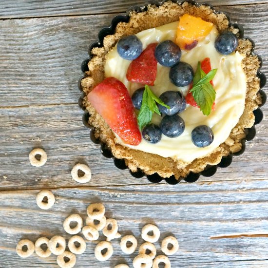 Fruit Tart Made With Cheerios Crust