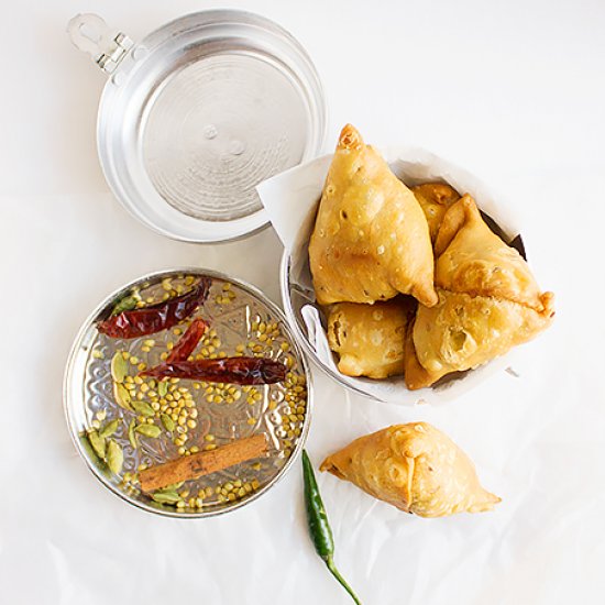 Punjabi Crunchy Beef Samosa