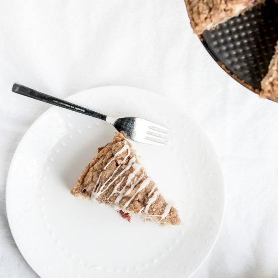 Cinnamon Rhubarb Coffee Cake