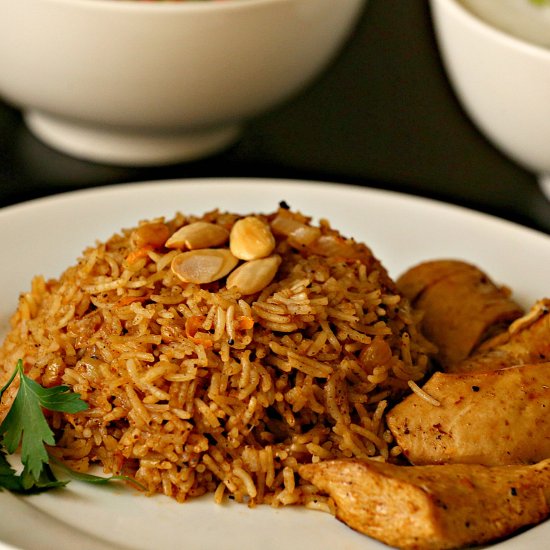 Saudi Rice Pilaf (Kabsah)