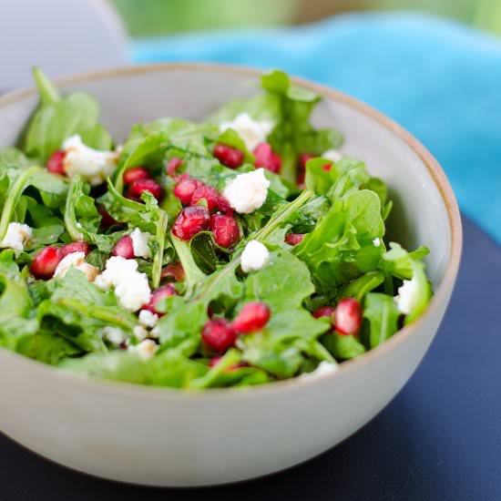 Simple Pomegranate & Fetta Salad