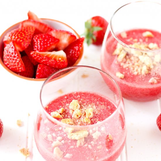 Roasted Strawberry Protein Smoothie