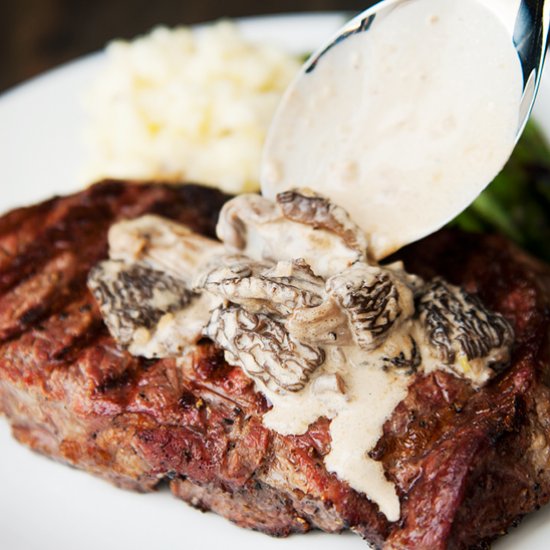 Morel Bourbon Cream Sauce