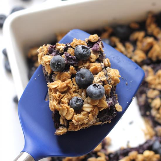 Blueberry Oatmeal Snack Bars