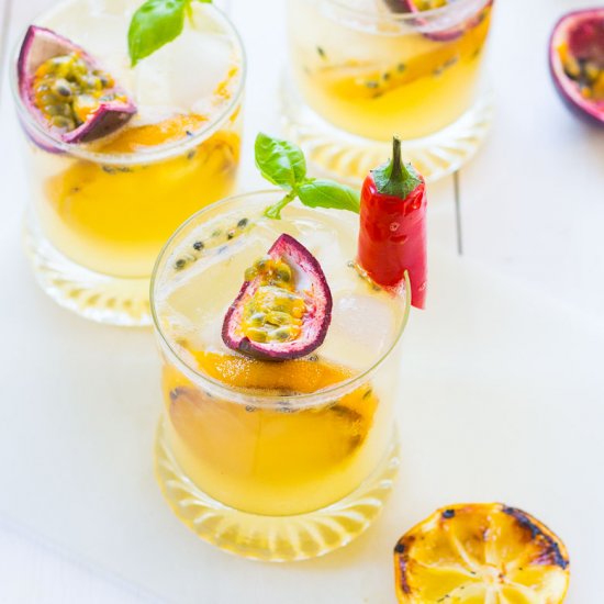 Lemon & Passionfruit Cocktails