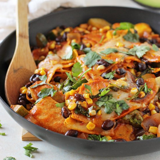 veggie skillet enchiladas