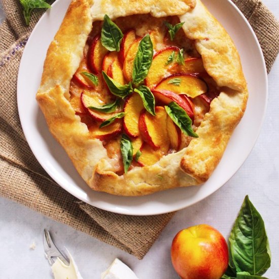 Nectarine & Brie Galette