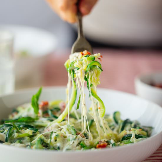 Zucchini Noodle Mac and Cheese