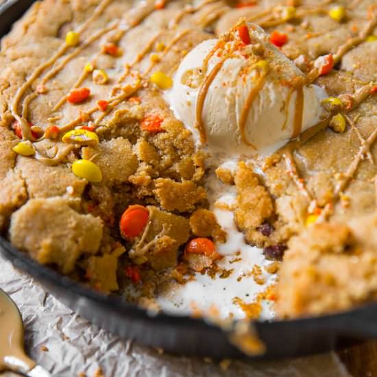 Peanut Butter Skillet Cookie