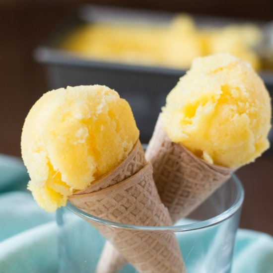 3 Ingredient Pineapple Sorbet