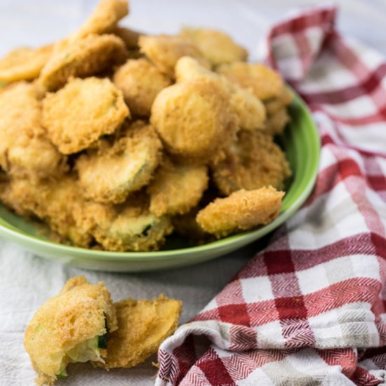 Beer Battered Fried Squash