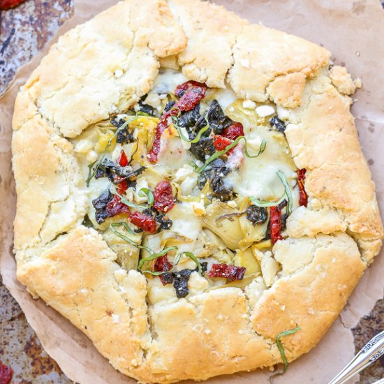 Spinach Artichoke Galette