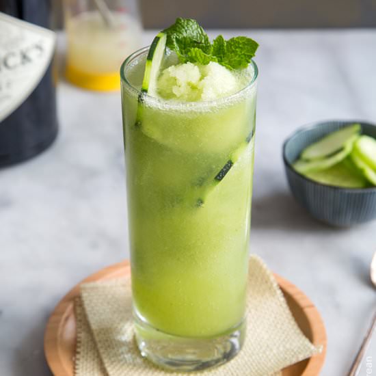 Cucumber Gin and Tonic Float