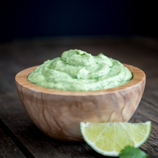 Avocado Crema with Greek Yogurt