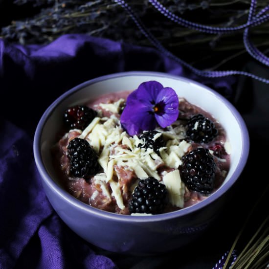 Blackberry Lavender Oatmeal