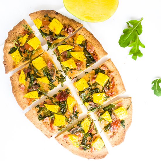 Paleo Mango Prosciutto Flatbread