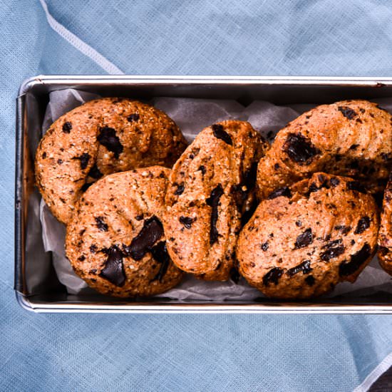 Choc Chip Ginger Cookies