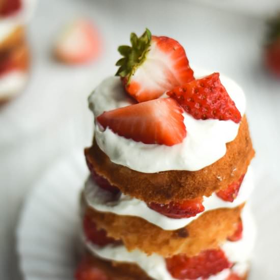 Strawberry Shortcake Mini Cakes