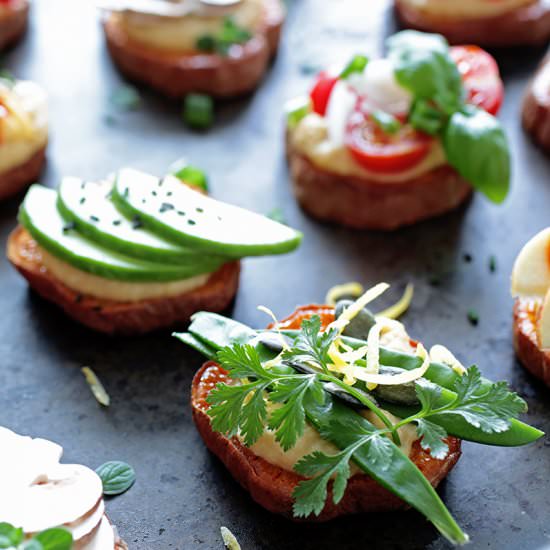 Loaded Baked Sweet Potato Bites