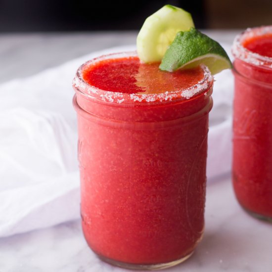 Strawberry Cucumber Margaritas