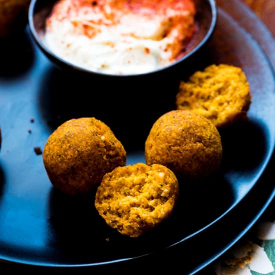 Roasted Butternut Squash Falafel