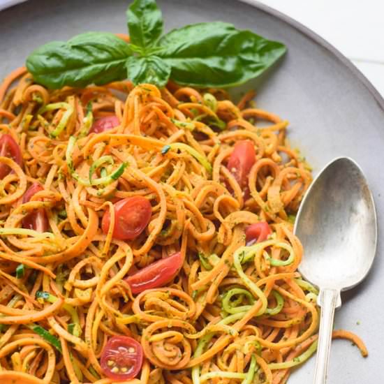 Spiralized Sweet Potato Salad