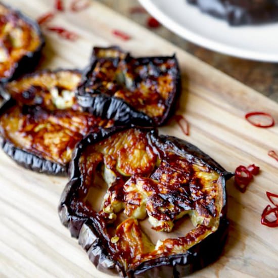 Char Siu Style Roasted Eggplant