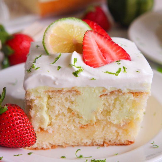 Key Lime Poke Cake