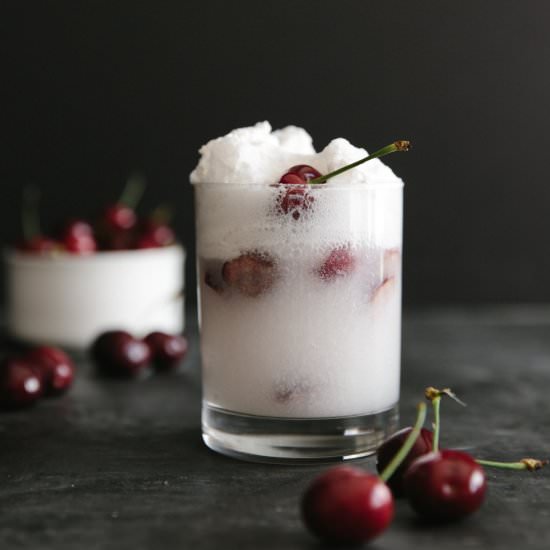 Spiked Coconut Cherry Float