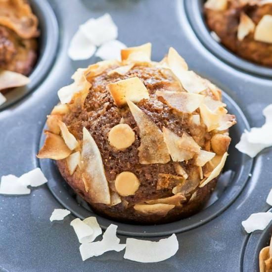 White Chocolate Banana Muffins