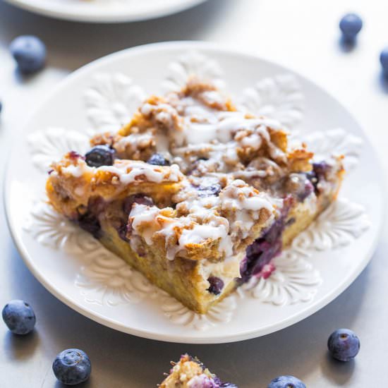 Overnight Blueberry Waffle Bars