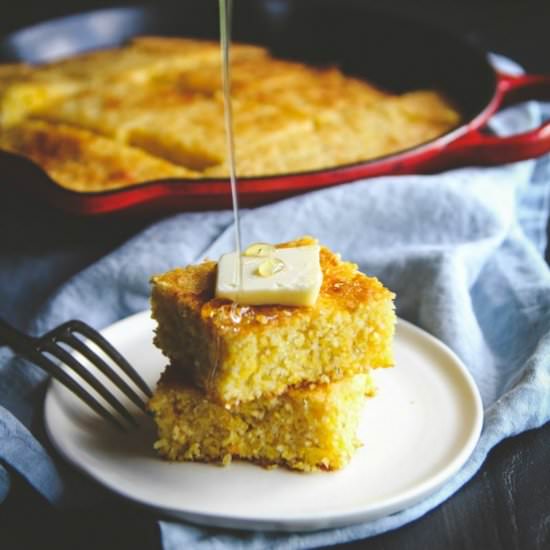 Slightly sweet skillet cornbread